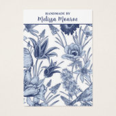 Moderne Wildbloemen Ketting Sieraden Display Kaart (Voorkant)