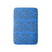 Moderne wilde blauwe zebra badmat (Voorkant Verticaal)