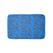 Moderne wilde blauwe zebra badmat (Voorkant)