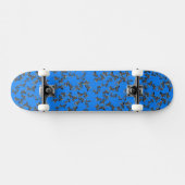Moderne wilde blauwe zebra persoonlijk skateboard (Horizontaal)