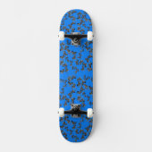 Moderne wilde blauwe zebra persoonlijk skateboard (Voorkant)