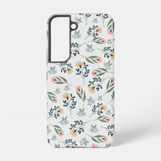 Moderne Wilde Bloem Botanische Patroon Samsung Galaxy Hoesje