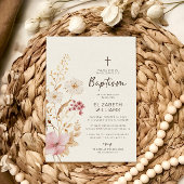 Moderne wilde bloem | Botanische tuin doop Kaart