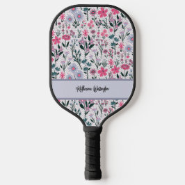 Moderne wilde bloem pickleball paddle