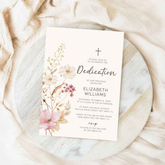 Moderne wilde bloem | Toewijding aan botanische tu Kaart