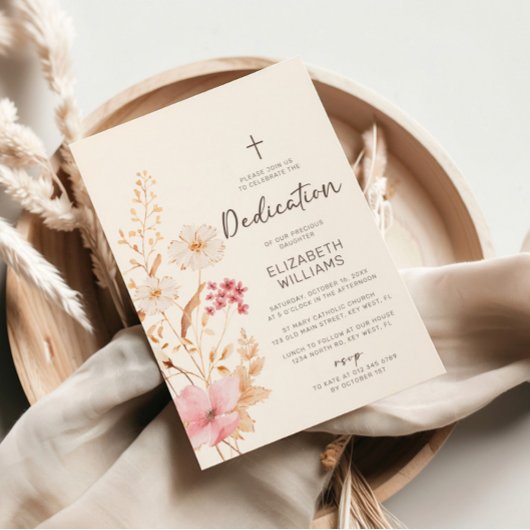 Moderne wilde bloem | Toewijding aan botanische tu Kaart