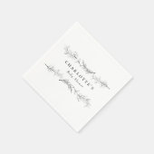 Moderne wilde bloemen Baby shower Servet (Hoek)