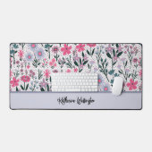 Moderne wilde bloemen bureaumat (Keyboard & Muis)