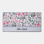 Moderne wilde bloemen bureaumat (Voorkant)