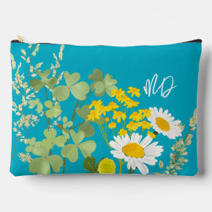 Moderne Wilde Bloemen Custom Monogram Etui