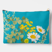 Moderne Wilde Bloemen Custom Monogram Etui (Achterkant)