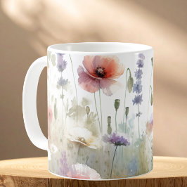 Moderne Wilde Bloemen Koffiemok