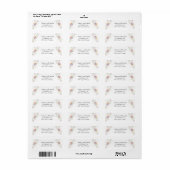 Moderne wilde bloemen lente bruiloft etiket (Full Sheet)