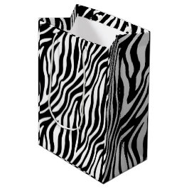 Moderne Wilde Dieren Safari Textuur Feestje Medium Cadeauzakje