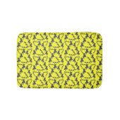 Moderne wilde gele zebra badmat (Voorkant)