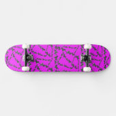 Moderne wilde paarse zebra persoonlijk skateboard (Horizontaal)