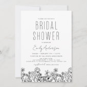 Moderne wilde Vrijgezellenfeest Elegant Invitation Kaart (Voorkant)