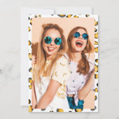 Moderne wilde waterverf van luipaard Sweet 16 Kaart (Achterkant)