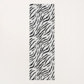 Moderne Wilde Witte Tijger Patroon Yoga Mat (Achterkant)