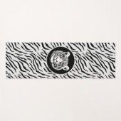 Moderne Wilde Witte Tijger Patroon Yoga Mat (Voorkant (horizontaal))