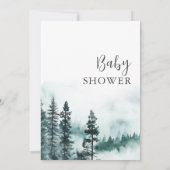 Moderne wildernis laat avontuur beginnen Baby show Kaart (Achterkant)
