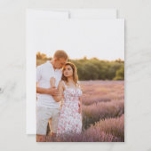 Moderne Wildflower Beige We Do Photo Wedding Kaart (Achterkant)