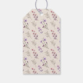 Moderne Wildflower Bestemming Bruiloft Welkom Cadeaulabel (Achterkant)