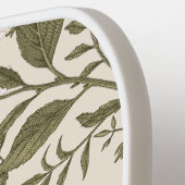 Moderne Wildflower Botanische Bloemen Monogram Log Pickleball Paddle (Links Detail)