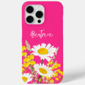 Moderne Wildflower Custom Monogram Case-Mate iPhone Case (Achterkant)