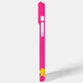 Moderne Wildflower Custom Monogram Case-Mate iPhone Case (Achterkant / Links)