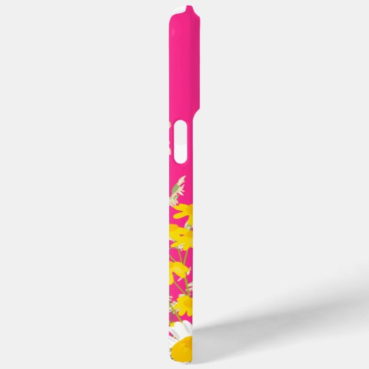 Moderne Wildflower Custom Monogram Case-Mate iPhone Case (Achterkant / Rechts)