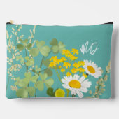 Moderne Wildflower Custom Monogram Etui (Voorkant)