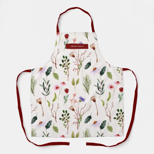 Moderne Wildflower Floral Grace Chic Trendy Schort (Voorkant)