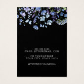 Moderne Wildflower Oorbel Sieraden Display kaart (Achterkant)