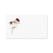 Moderne Wildflower Place Card