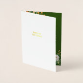 Moderne Wildflower Waterverf Baby Boek Douche Folie Kaarten (Voorkant)