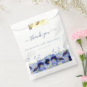 Moderne Wildflower Weddenschap Hartelijk dank Bedankzakje (Gezegeld)