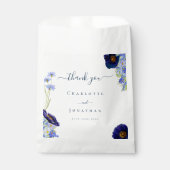 Moderne Wildflower Weddenschap Hartelijk dank Bedankzakje (Voorkant)