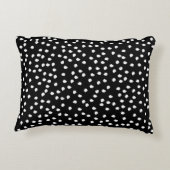 Moderne willekeurige polka-stippenpatroon zwart en accent kussen (Achterkant)