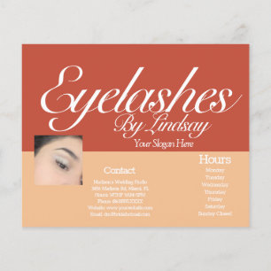 Moderne Wimper Services  Earthy Sessie Brochure