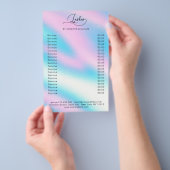 Moderne Wimpers Flyer (Hand)