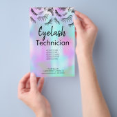 Moderne Wimpers Schoonheidssalon Bedrijf Flyer (Hand)