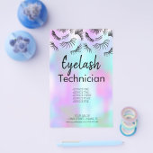 Moderne Wimpers Schoonheidssalon Zakelijk Flyer (Enkel)