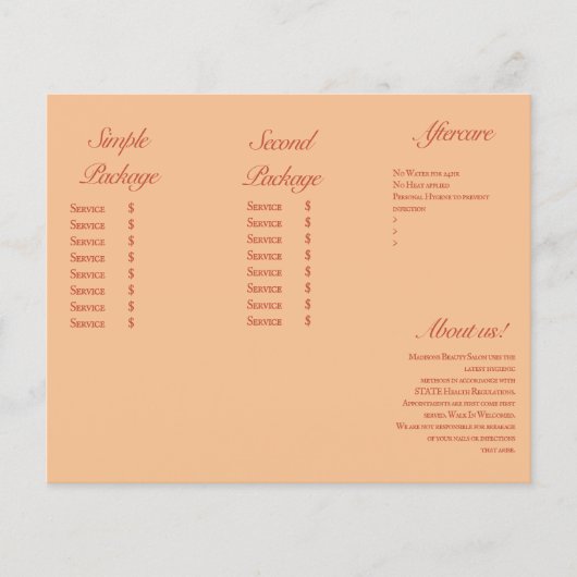 Moderne wimperservices Aardige prijzen  Brochure (Voorkant)