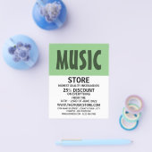 Moderne winkel voor muziekinstrumenten flyer (Enkel)