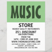 Moderne winkel voor muziekinstrumenten flyer (Voorkant)