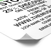 Moderne winkel voor muziekinstrumenten poster (Hoek)