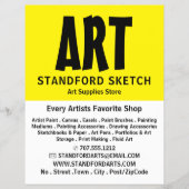 Moderne winkel voor veeleisende kunstartikelen flyer (Voorkant)