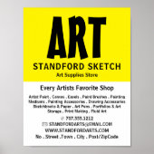 Moderne winkel voor veeleisende kunstartikelen poster (Voorkant)