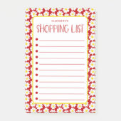 Moderne winkellijst van dagen post-it® notes (Voorkant)